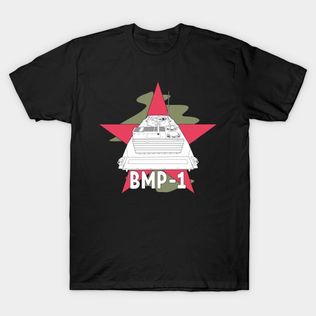 BMP-1 Soviet tracked infantry fighting vehicle T-Shirt by FAawRay